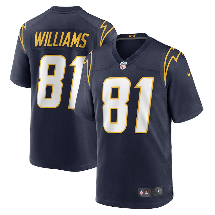 Men Los Angeles Chargers #81 Mike Williams Nike Navy Alternate Game NFL Jersey